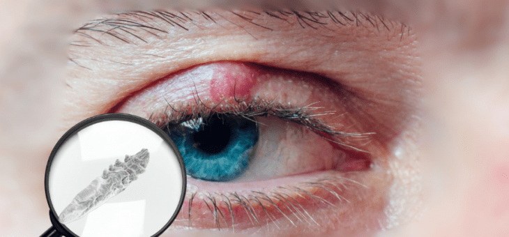 Calázio persistente está ligado à infestação de ácaros Demodex em 70% dos casos